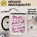 Mama Tasse Geschenk Mom I Tried Perfect Gift You Have Me Geschenkidee Muttertag Schwarz Trendation