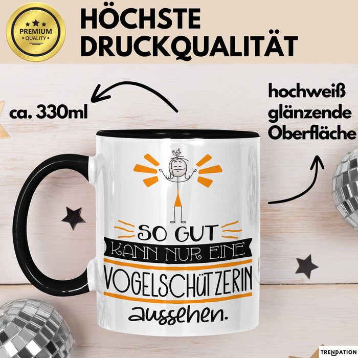 Vogelschützerin Geschenk Tasse So Gut Kann Nur Eine Vogelschützerin Aussehen Geschenkidee Geburtstag Weihnachten Lustig Trendation