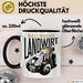 Angehender Landwirt Geschenk Tasse Jungs Bauern Jungen Geschenkidee Kakao-Becher Schwarz Trendation
