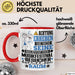 Musikfestival-Besucher Geschenk Tasse Lustiger Spruch Erheben Sie Sich Der Musikfestival-Besucher Betritt den Raum Rot Trendation