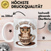 Sarkastische Eule Tier Kaffee Tasse Geschenk Lustige Geschenkidee Spruch Das Leben Beginnt Nach Dem Kaffee Weiß Trendation