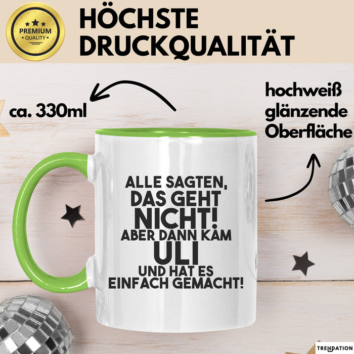 Uli Tasse Alle Sagten Das Geht Nicht, Aber Dann Kam Uli Geschenk