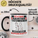 Haustier-Tätowierer Tasse Geschenk für Haustier-Tätowierer Geburtstag Lustiger Spruch Kaffee-Becher Was Ist Deine Superkraft Schwarz Trendation