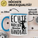 Mädchen Handball-Spielerin Tasse Geschenk Spruch Echte Mädchen Spielen Handball Geschenkidee Frauen Blau Trendation