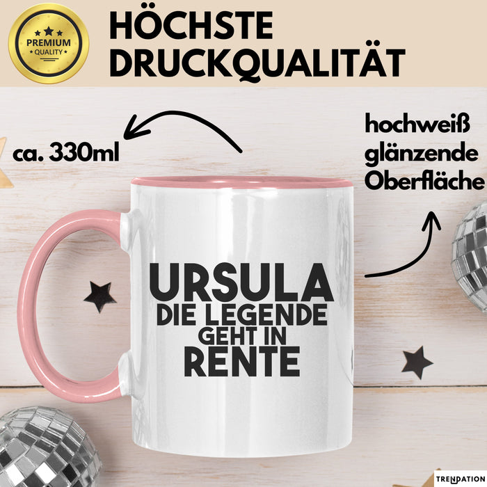 Ursula Tasse Ursula – Die Legende Geht In Rente Geschenk
