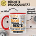 Beste Musiktheoretikerin Der Welt Tasse Geschenk für Eine Musiktheoretikerin Geprüft Und Sicher Geschenkidee Geburtstag Weihnachten Rot Trendation