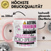Polo-Spielerin Tasse Geschenk Lustiger Spruch Bitte Erheben Sie Sich Seine Majestät Die Polo-Spielerin Betritt Den Raum Rosa Trendation