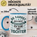 Vater Von 3 Kindern Du Kannst Mich Nicht Erschrecken Ich Habe 3 Töchter Becher Tasse Blau Trendation