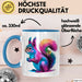 Eichhörnchen Tierliebhaber Tasse Geschenk Lustige Geschenkidee Spruch Blau Trendation