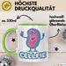 Biologe Tasse Geschenk Cellfie Wissenschaft Geschenkidee Grün Trendation