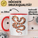 Reptil Schlange Tier Tasse Geschenk Lustige Geschenkidee Spruch Rot Trendation