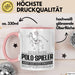 Polo-Spieler Geschenk Tasse Ich Bin Polo-Spieler Aber Sag Doch Einfach Superheld Lustige Geschenkdiee für Polo-Spieler Kaffee-Becher Rosa Trendation