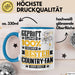 Country-Fan Geschenk Lustiger Spruch für Country-Fan Geschenkidee Bester Country-Fan Der Welt Blau Trendation