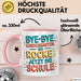Grundschüler Tasse Geschenk Lustige Geschenkidee Spruch Bye Bye Kindergarten Rosa Trendation