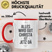 Christa Tasse Geschenk Alles Ist Gut Christa Ist Jetz Da Geschenkidee Becher mit Name Rot Trendation