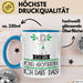 Geschenk für Vogel-Adoptierende Tasse Lustige Geschenkidee Geburtstag Ich Bin Vogel-Adoptierende Ich Darf Das Blau Trendation