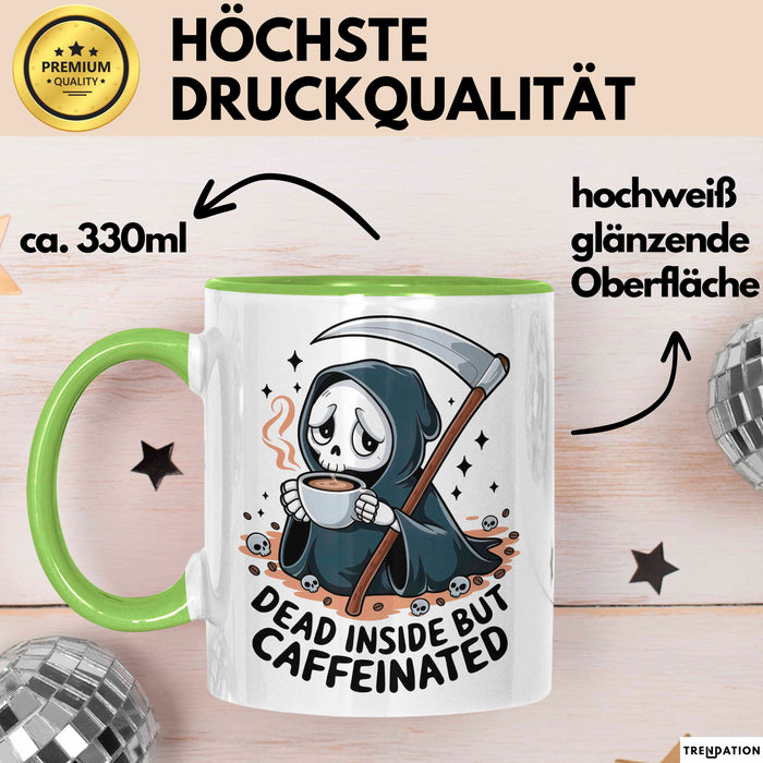 Dark Humor Fan Tasse Geschenk Lustige Geschenkidee Spruch Für Sarkasmus Liebhaber Grün Trendation