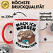 Faules Faultier Tasse Geschenk Lustige Geschenkidee Spruch Mach Ich Morgen Versprochen Rot Trendation