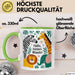 Baby Geburt Neue Eltern Tasse Geschenk Lustige Geschenkidee Spruch Kleines Wunder Grün Trendation