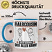 Halbcousin Tasse Geschenk für Halbcousin Der Mann Der Alles Kann Geschenkidee zum Geburtstag Blau Trendation