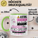 Polo-Spielerin Tasse Geschenk Lustiger Spruch Bitte Erheben Sie Sich Seine Majestät Die Polo-Spielerin Betritt Den Raum Grün Trendation