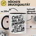 Irmgard Tasse Geschenk Chillt Mal Alle Irmgard Ist Ja Jetzt Da Geschenkidee Becher mit Name Schwarz Trendation