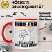 Indie-Fan Tasse Geschenk für Indie-Fan Der Mann Der Alles Kann Geschenkidee zum Geburtstag Rot Trendation