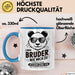 Bruder Tasse Geschenkidee Einen Bruder Wie Mich Zu Haben Blau Trendation