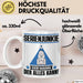 Serienjunkie Tasse Geschenk für Serienjunkie Der Mann Der Alles Kann Geschenkidee zum Geburtstag Weiß Trendation
