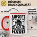 Softair Tasse Geschenk Airsoft Our Air Maybe Soft But Our Balls Are Hard Becher Rot Trendation