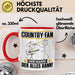 Country-Fan Tasse Geschenk für Country-Fan Der Mann Der Alles Kann Geschenkidee zum Geburtstag Rot Trendation