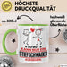 Stiefschwager Geschenk Tasse So Gut Kann Nur Ein Stiefschwager Aussehen Geschenkidee Kaffee-Becher Grün Trendation