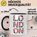 England Flagge London Tasse Geschenk Lustige Geschenkidee Spruch Schwarz Trendation