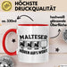 Malteser Hören Aufs Wort Tasse Geschenk Malteser Besitzer Mama Becher Rot Trendation
