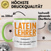 Lateinlehrer Unterricht Tasse Geschenk Lustige Geschenkidee Spruch Latein Lehrer Grün Trendation