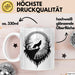 Wolf Tierliebhaber Tasse Geschenk Lustige Geschenkidee Spruch Weiß Trendation