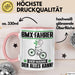 BMX-Fahrer Tasse Geschenk für BMX-Fahrer Der Mann Der Alles Kann Geschenkidee zum Geburtstag Rosa Trendation