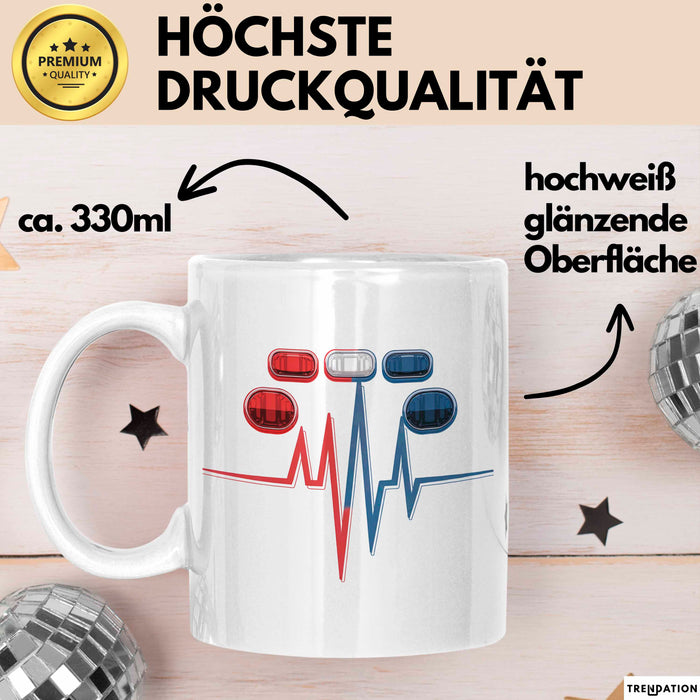 Sanitäter Tasse Geschenkidee Notfallmediziner Geschenkidee Lustig Weiß Trendation