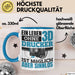 3D Drucker Tasse "Ein Leben Ohne 3D Drucker Ist möglich aber sinnlos" Geschenkidee Blau Trendation