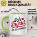 Ingrid Tasse Geschenk Ich Bin Vollkommen Ingrid Geschenkidee Geburtstag Grün Trendation