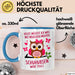 Eule Tierliebhaber Tasse Geschenk Lustige Geschenkidee Spruch Heute Möchte Ich Was Mit Menschen Machen Schuhubsen Wäre Toll Blau Trendation
