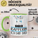 Geschenk für Rapperin Tasse Lustige Geschenkidee Geburtstag Ich Bin Rapperin Ich Darf Das Grün Trendation