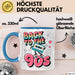 Vintage Retro Musik Tasse Geschenk Zurück in die 90er Geschenkidee Lustig Blau Trendation