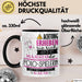 Polo-Spielerin Tasse Geschenk Lustiger Spruch Bitte Erheben Sie Sich Seine Majestät Die Polo-Spielerin Betritt Den Raum Schwarz Trendation