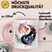 Fuchs Tierliebhaber Tasse Geschenk Lustige Geschenkidee Spruch Japanischer Kitsune Fuchs Rosa Trendation