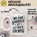 Gabriele Tasse Geschenk Wo Eine Gabriele Ist Ist Auch Ein Weg Geschenkidee Becher mit Name Weiß Trendation