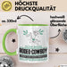 Rodeo-Cowboy Geschenk Tasse Ich Bin Rodeo-Cowboy Aber Sag Doch Einfach Superheld Lustige Geschenkdiee für Rodeo-Cowboy Kaffee-Becher Grün Trendation