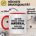 Andrea Tasse Ich Bin Diese Coole Andrea, Von Der Alle Reden Geschenk Rot Trendation