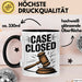 Richter Tasse Geschenkidee Fall abgeschlossen Gericht Held Geschenkidee Lustig Trendation