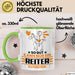 Reiter Geschenk Tasse So Gut Kann Nur Ein Reiter Aussehen Geschenkidee Kaffee-Becher Grün Trendation